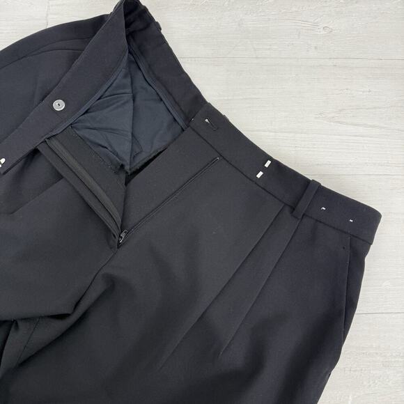 Abercrombie & Fitch Tailored Pants Women 32 / 14 Black High Rise Trousers Sloane - Picture 6 of 14